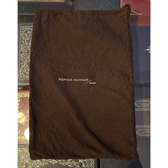 Sigerson Morrison Brown Drawstring Dustbag For Women’s Shoes 9.5” x 13.5” - Picture 1 of 5